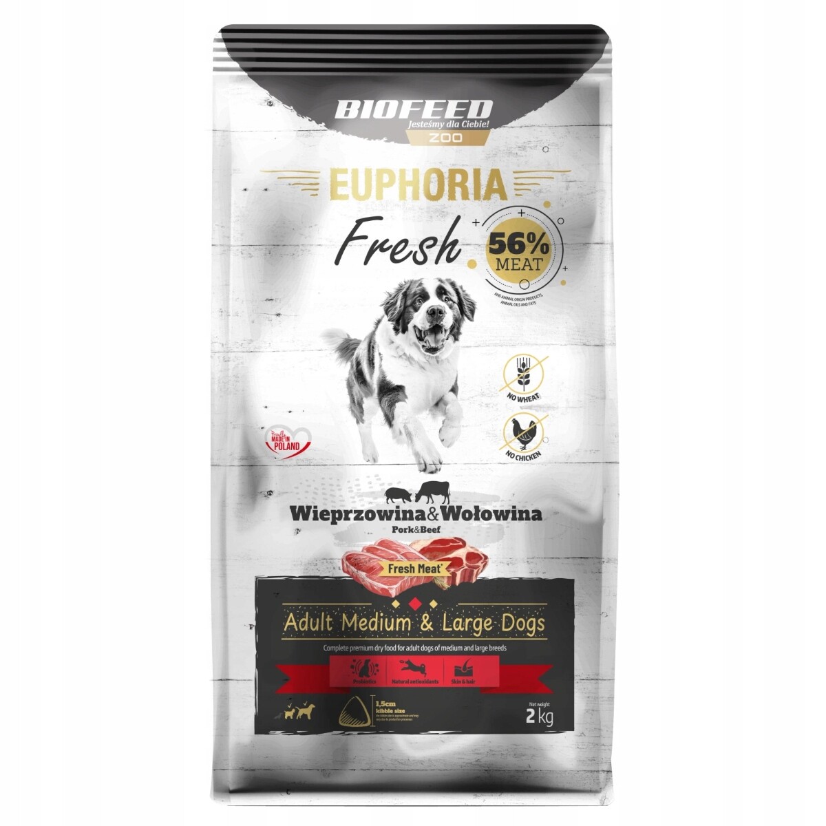 Biofeed Euphoria Fresh Meat Adult Medium Large 15kg Vepřové s hovězím masem