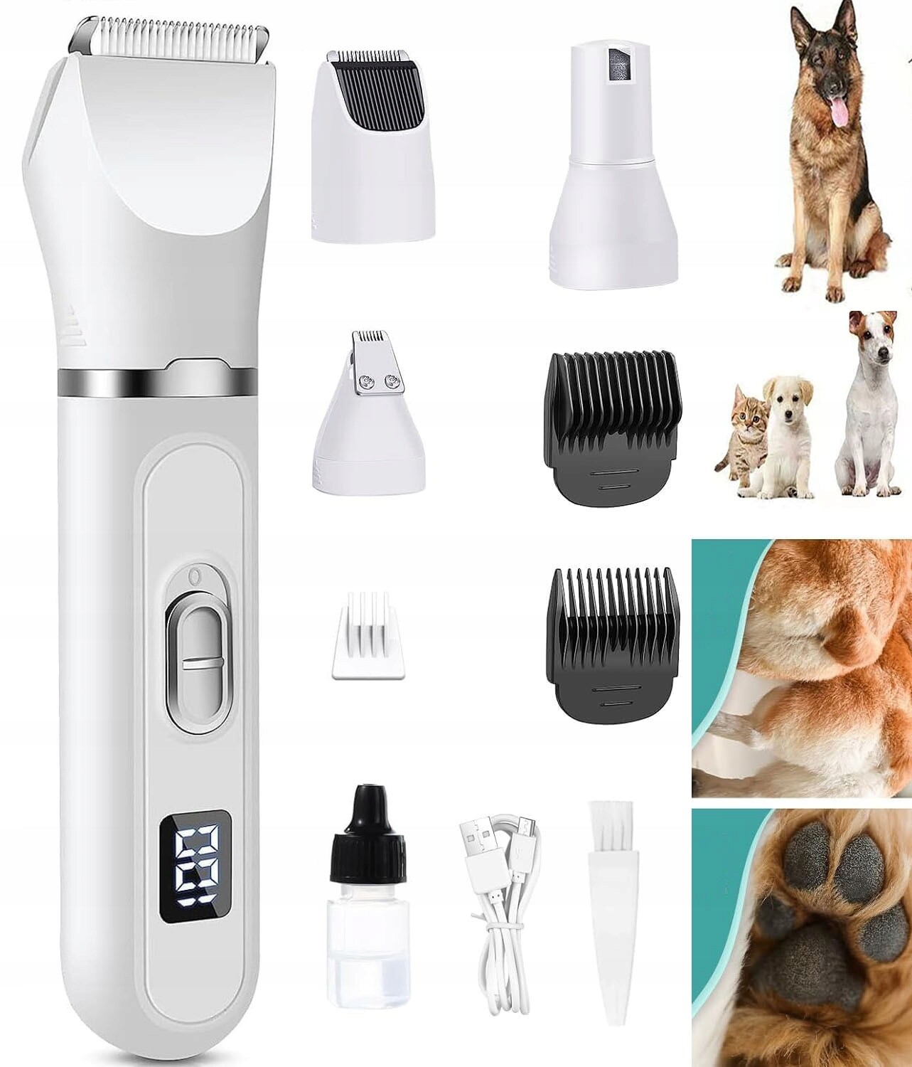 Zastřihovač Psa Kočky Psů Sada Holicí Strojek