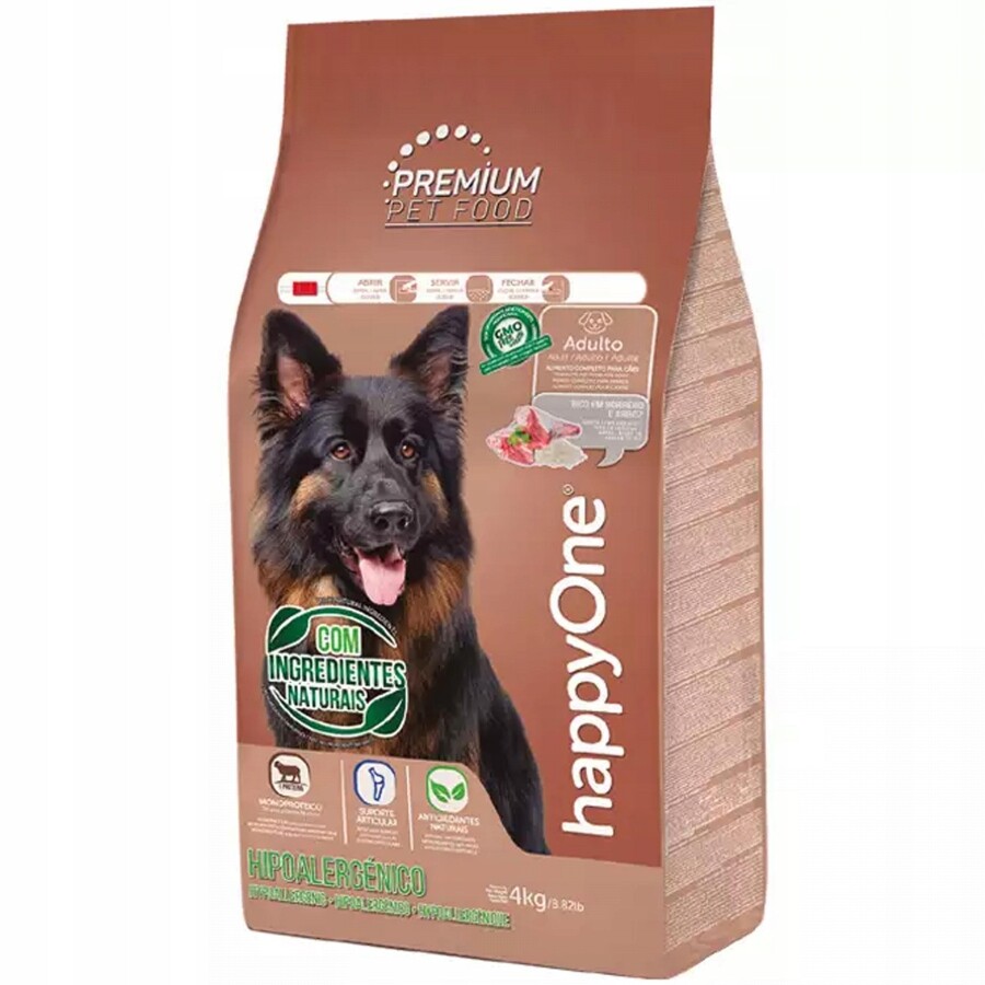 Suché Krmivo pro psa HappyOne Adult Dog Hypoallergenic s jehněčím masem 4 kg