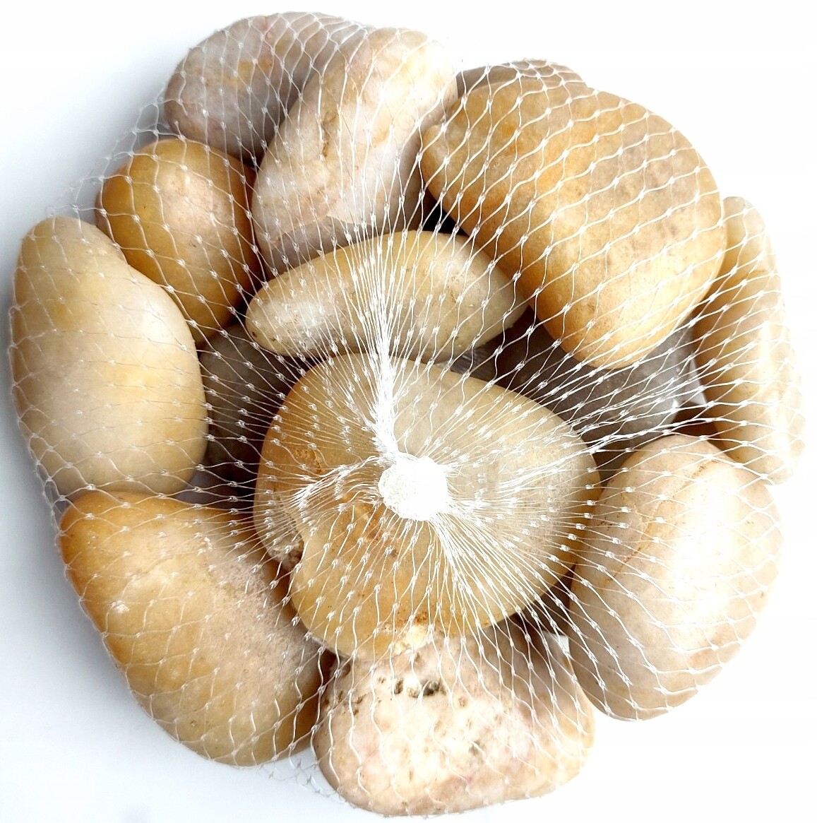 Přírodní Kámen Oblázek medově zlatý Leštěný Gold Afrika 3-6 cm 25 kg