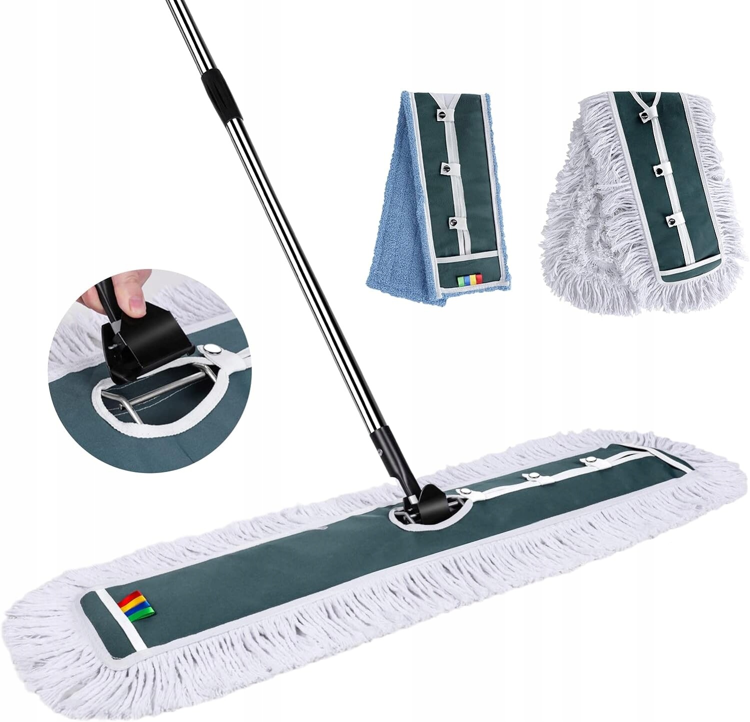 Profesionální široký plochý průmyslový mop na podlahu 105 cm Komplet