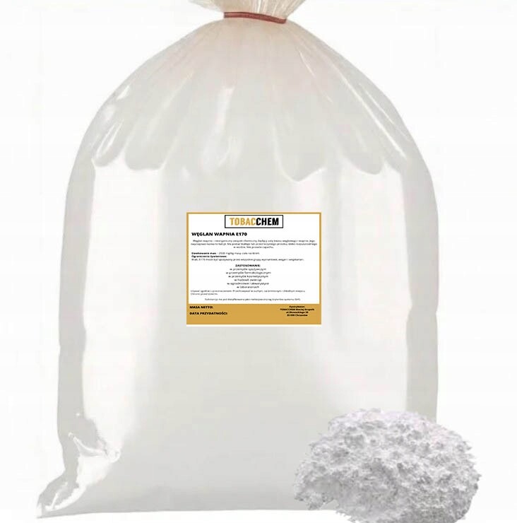 Uhličitan Vápenatý E170 – Přísada Do Potravin, Farmacie A Kosmetiky 5 Kg