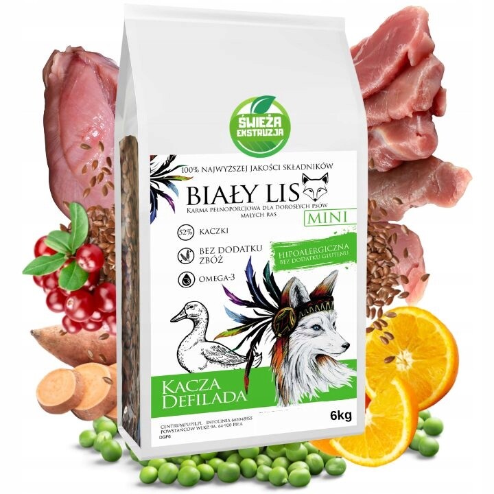 Biały Lis Kachní Defilada Mini 6kg