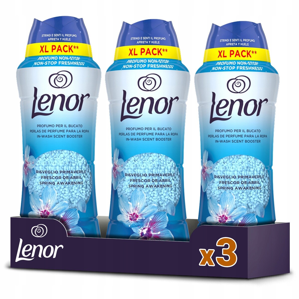 Sada Lenor vonných perliček na praní Spring Awakening 3x495 g