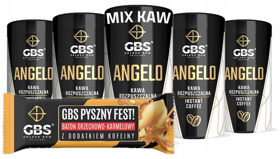 Káva rozpustná Gbs Angelo 5PAK 5x100 g Tyčinka