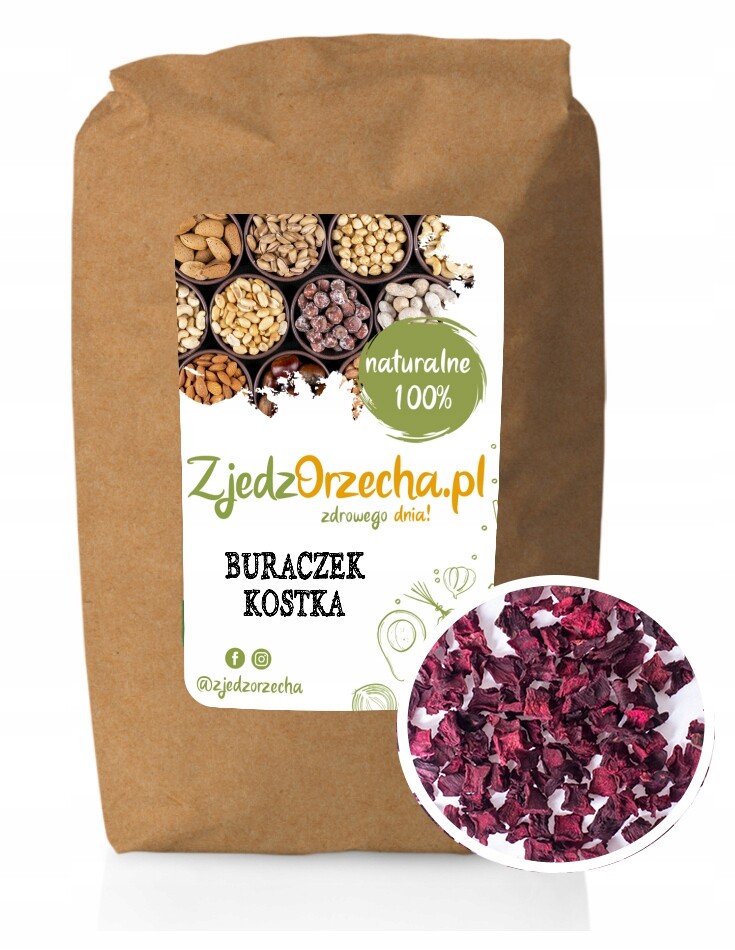 Červená Řepa Sušená Řepa Kostka 100% 10 kg