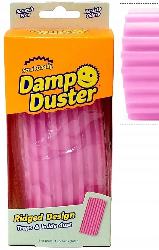 Houbička Scrub Daddy Damp Duster Originální Na Čištění, Růžová