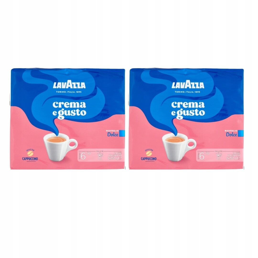 Mletá káva Caffe' Crema e Gusto Dolce 4x250 g Lavazza