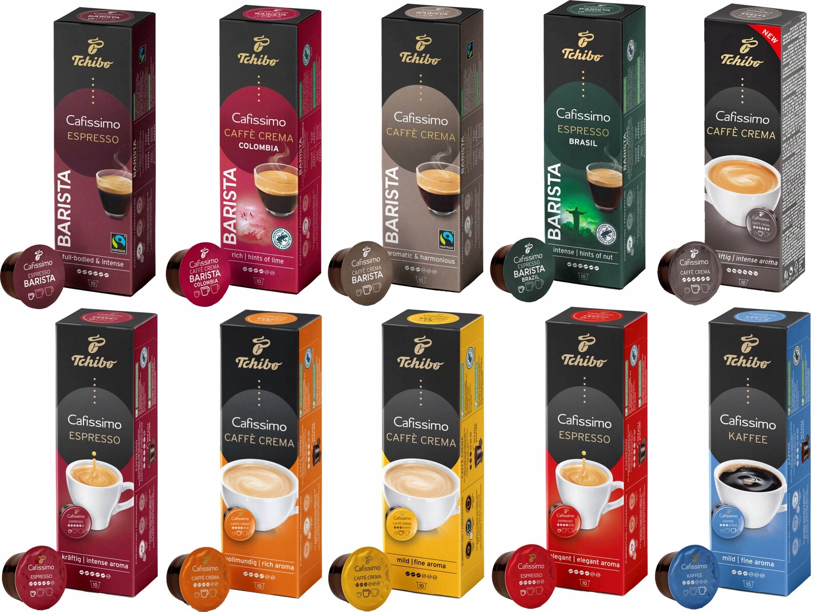 Tchibo Cafissimo Kapsle Set 10x10