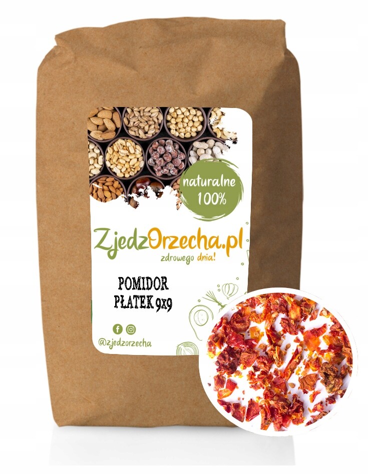 Sušené Rajčata Vločky 9x9 mm Do Omáček 5 kg