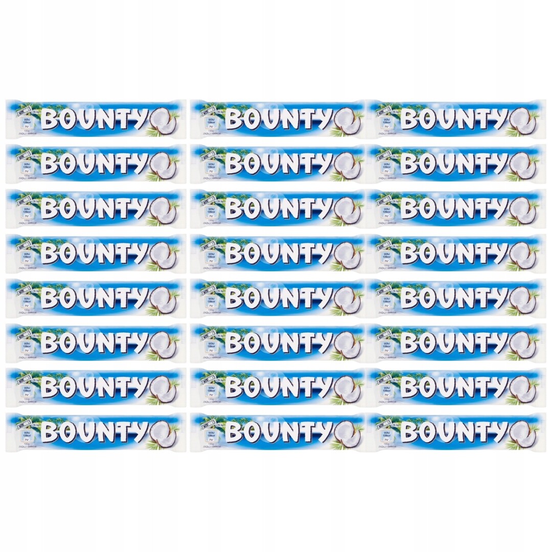 Bounty Tyčinka s kokosovou náplní zalitý čokoládou 57 g (2 ks) x 24 ks