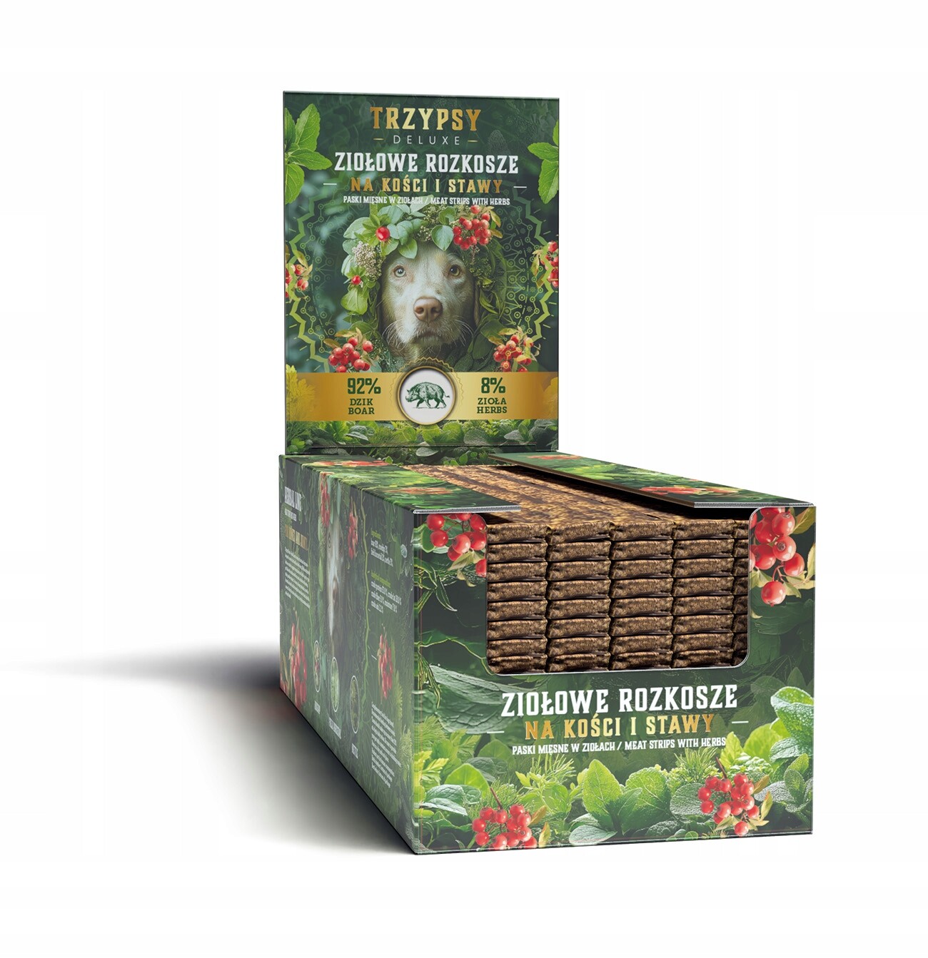 Třípsy Bylinné Rozkoše Proužky Z Divočáka – Na Kosti A Klouby 1 Kg