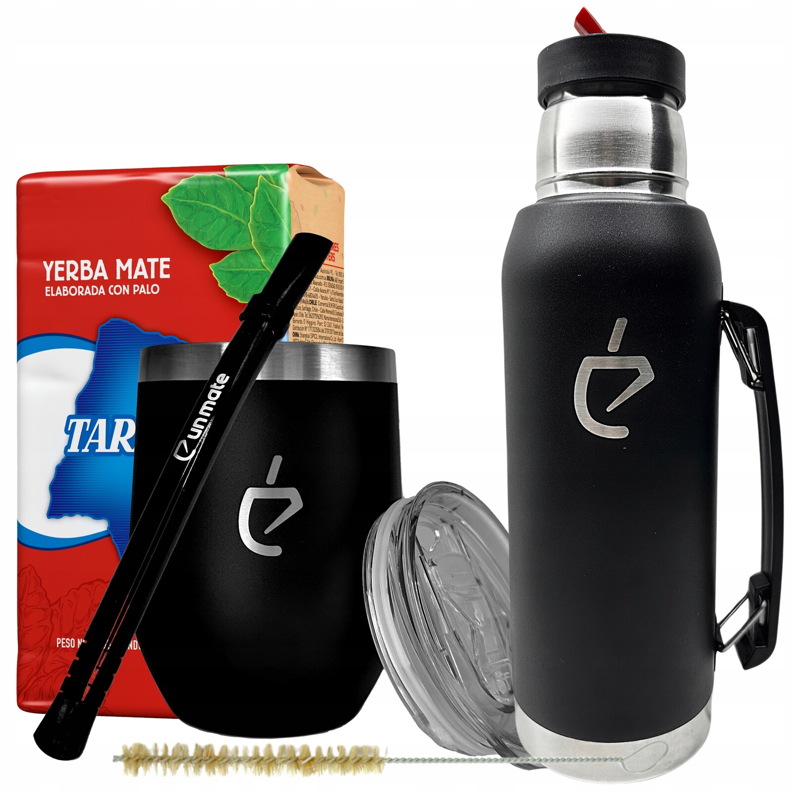 Velký tepelný set pro yerba maté: termoska, bombilla, termolid, taragui