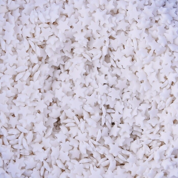 Cukrový Posyp Hvězdičky Bílé 1 kg Konfety