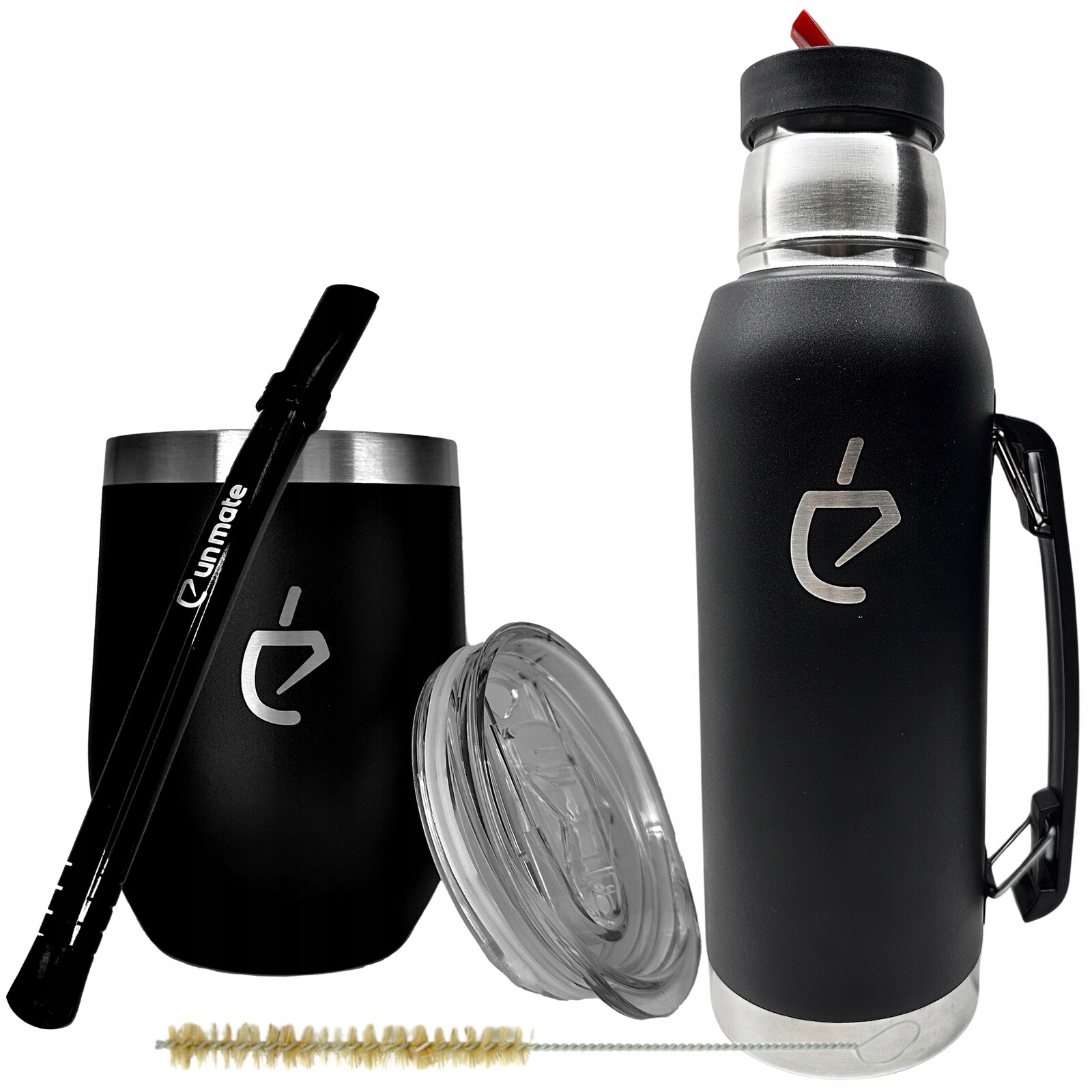 Kompletní sada Termolid pro yerbu maté od Un Mate: termoska, matero, bombilla