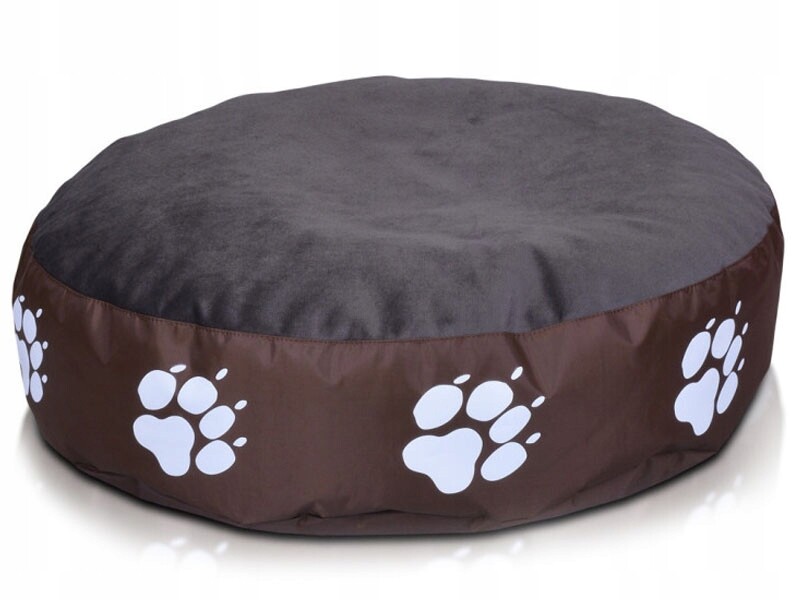 70 cm Okrouhlá Poduška Pro Psa Hnědé Pelíšek