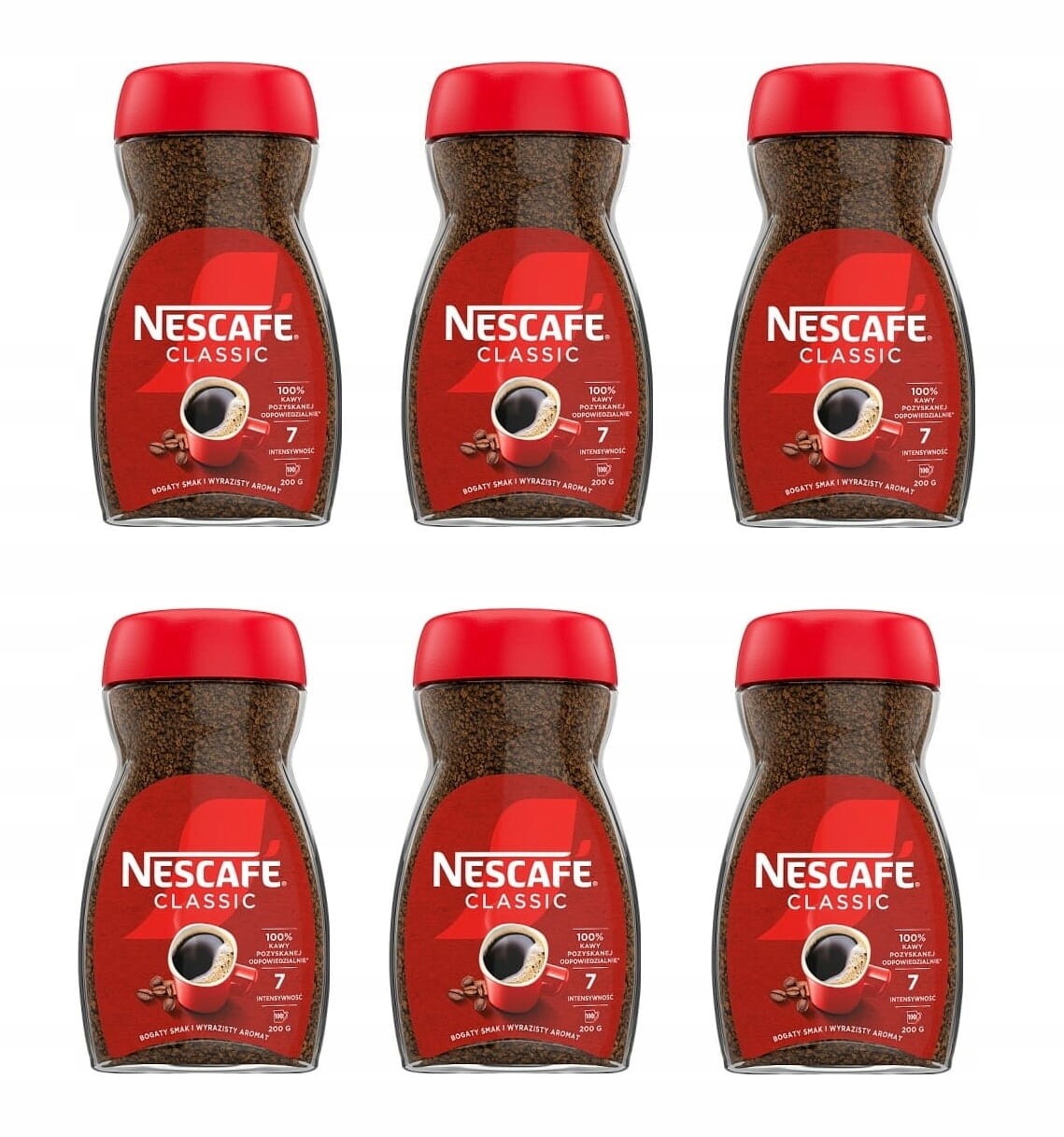 Káva rozpustná Nescafe Classic 6 x 200 g