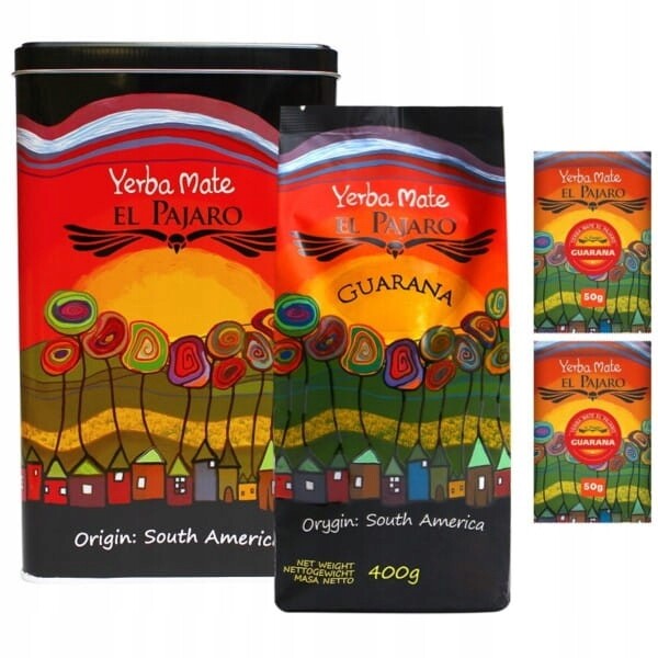 Yerberova oranžáda Plechovka Yerba Mate Guarana 400 g 2 x 50 g