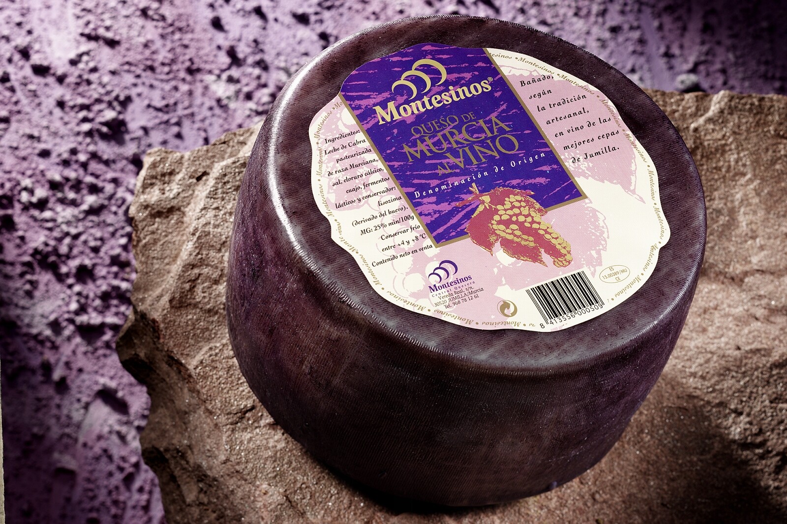 Kozí sýr v červeném víně D.o.p., celkem 2,5 kg, Montesinos