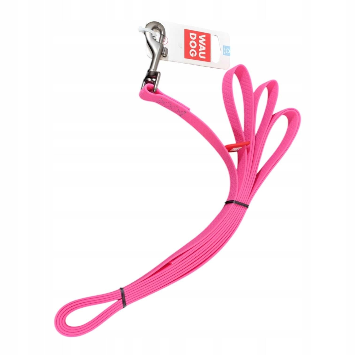 Wau Dog Vodítko Waterproof 2,05 cm Pvc Růžová
