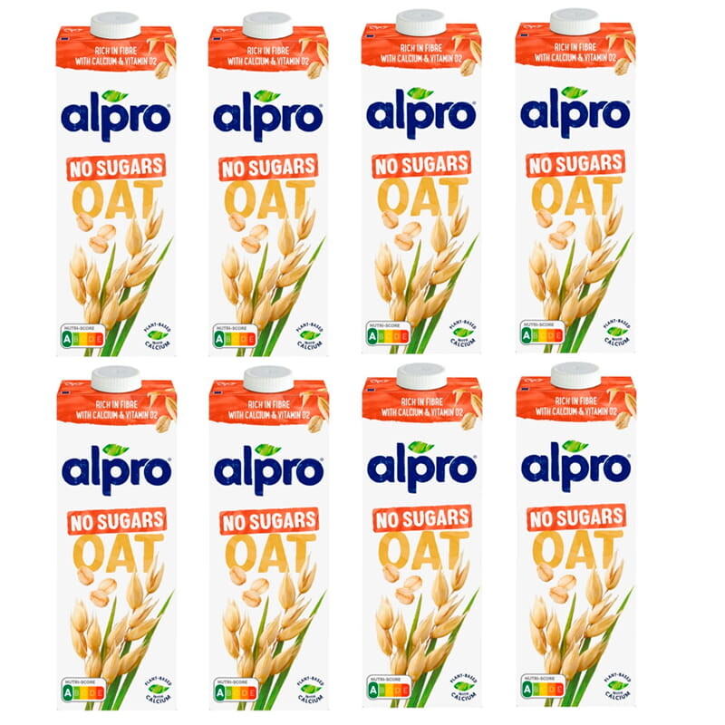 Ovesný nápoj bez cukru Alpro 8 x 1 litr
