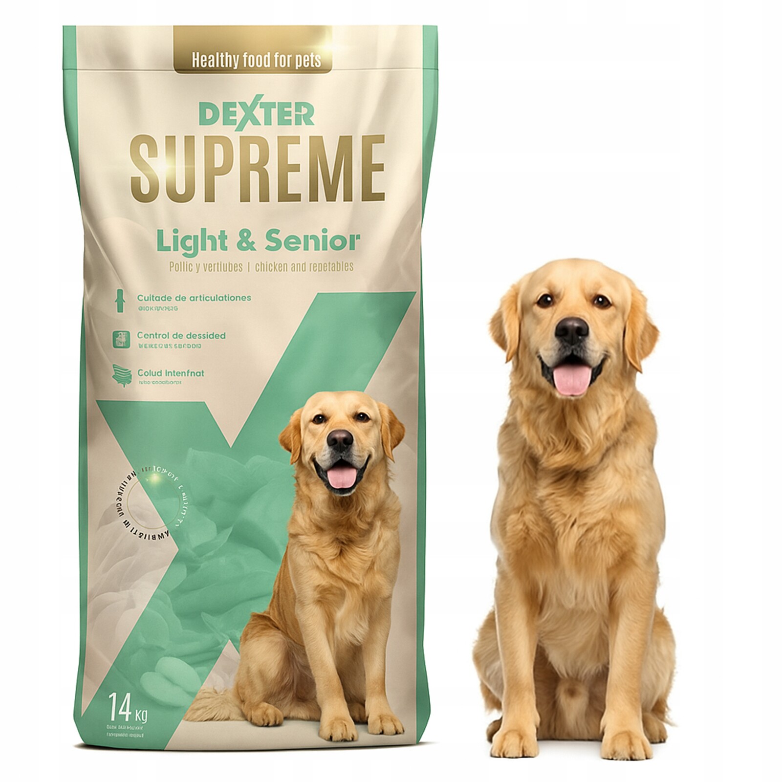 Suché Krmivo pro psy Dexter Supreme Senior & Light 14 kg