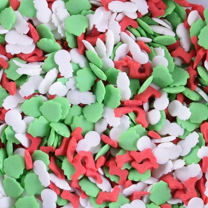 Cukrový posyp Christmas Tree 1 kg konfety Vánoce