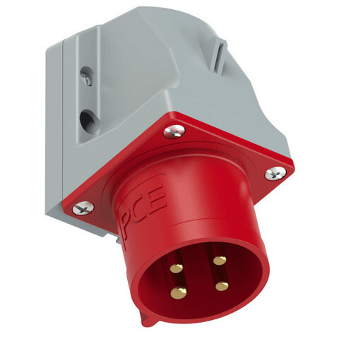 Přívodka nástěnná PCE 524-6TT 32A/4P/400V IP44
