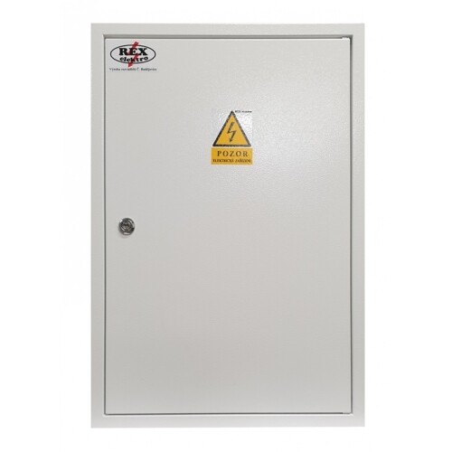 Elektroměrový rozvaděč REX Elektro RE 1/1/VP zapuštěný šedý pro ČEZ s hlavním vypínačem 59001