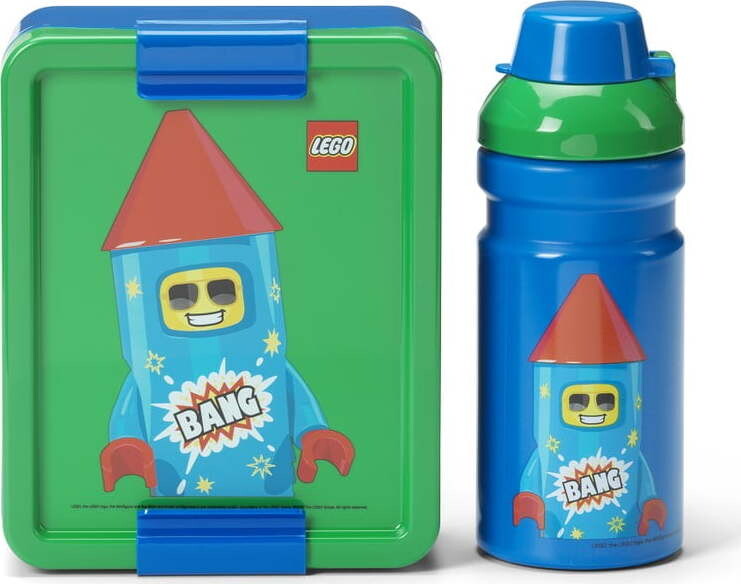 Dětský svačinový box s lahví Rocket – LEGO®