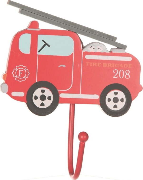 Červený nástěnný háček Fire Engine – Sass & Belle