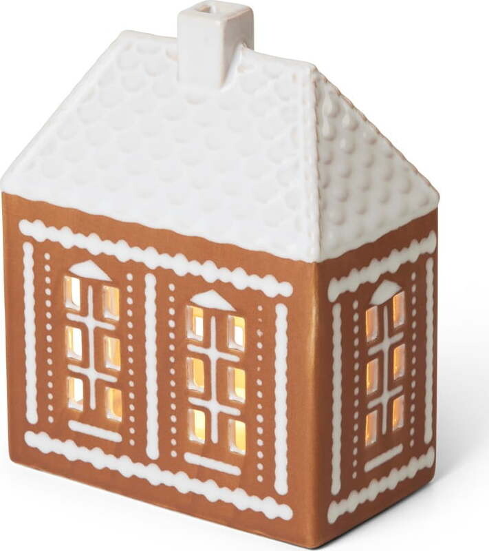 Kameninový svícen na čajovou svíčku Gingerbread Lighthouse – Kähler Design