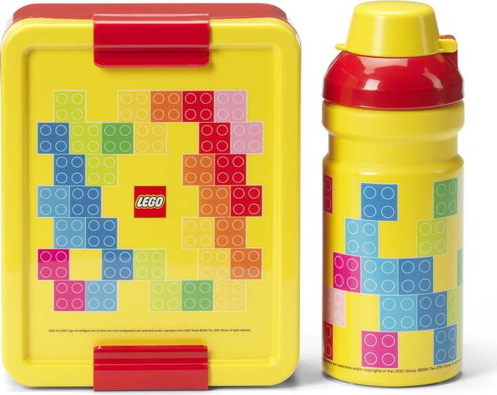 Dětský svačinový box s lahví Brick – LEGO®