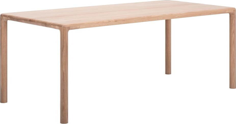 Jídelní stůl z dubového dřeva 90x200 cm Derven – Gazzda