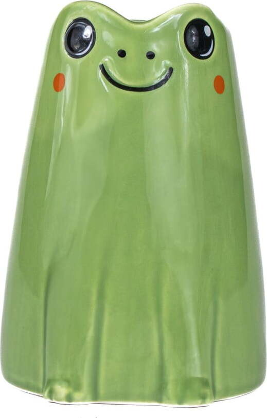 Zelená keramická váza (výška 10 cm) Frog Mini – Sass & Belle
