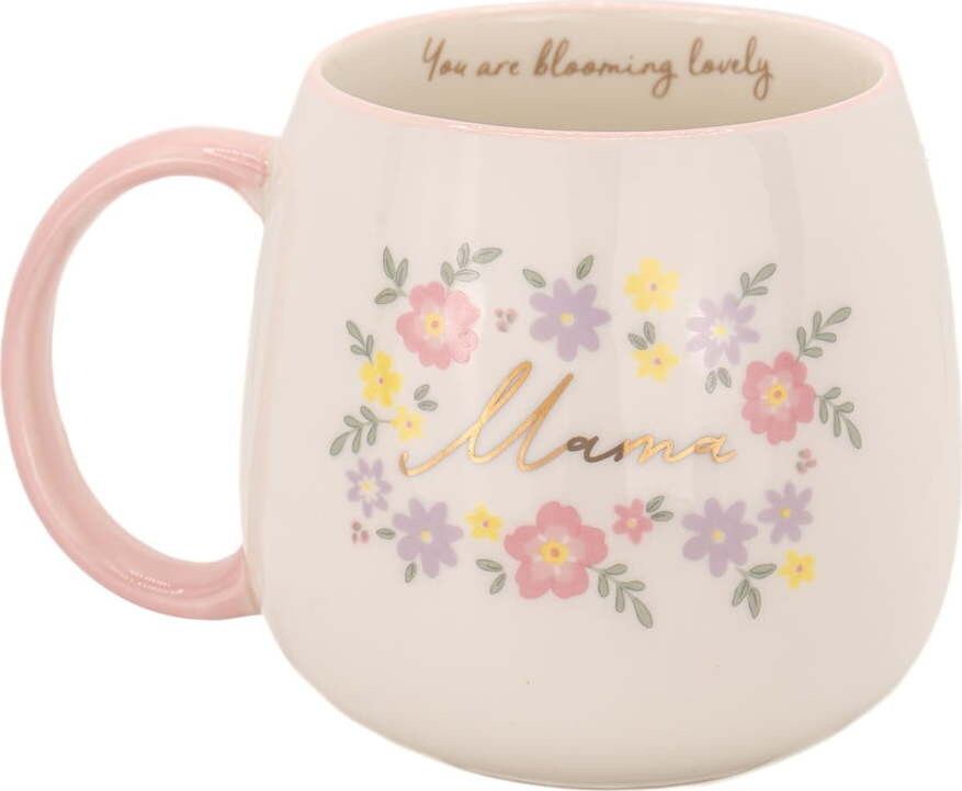 Světle růžový porcelánový hrnek 450 ml Mama You Are Blooming – Sass & Belle