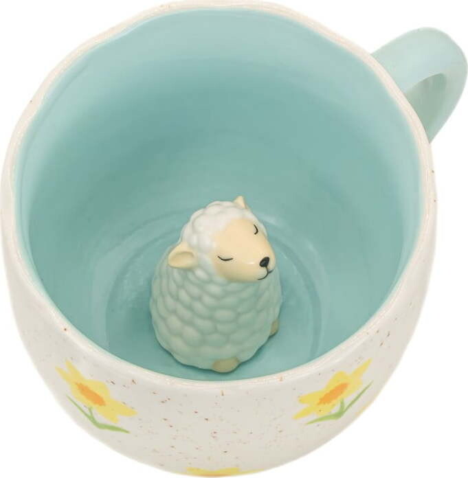 Modrý/krémový porcelánový hrnek 350 ml Surprise Sheep – Sass & Belle
