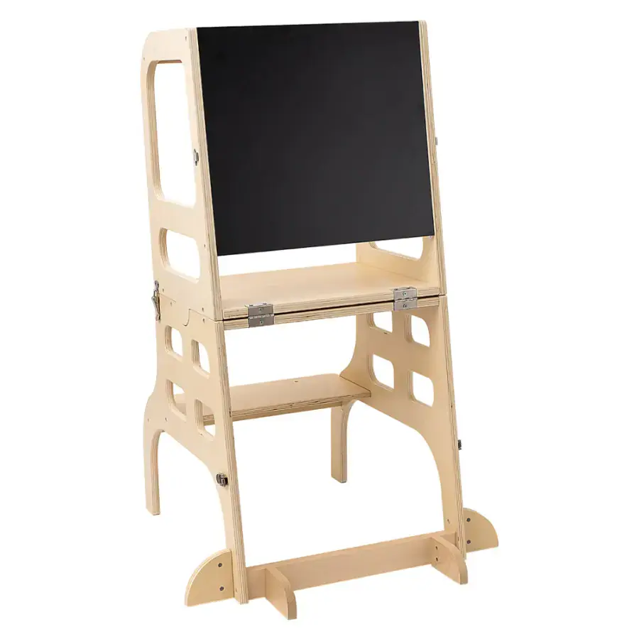 Tempo Kondela Montessori učící věž MAGAN 3v1 s tabulí