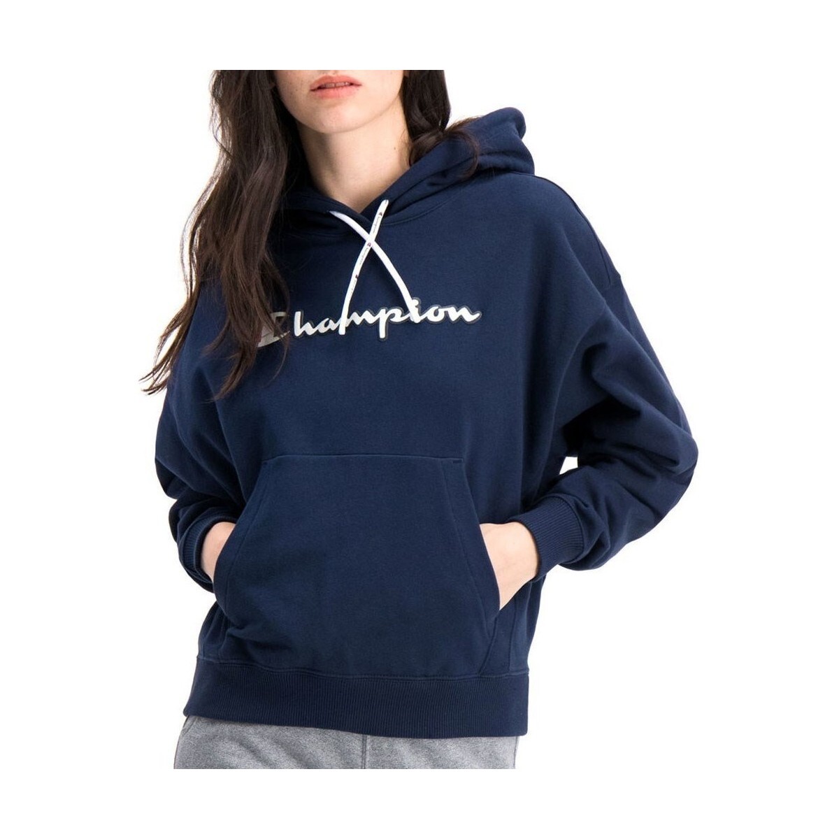 Champion  Hooded  Tmavě modrá