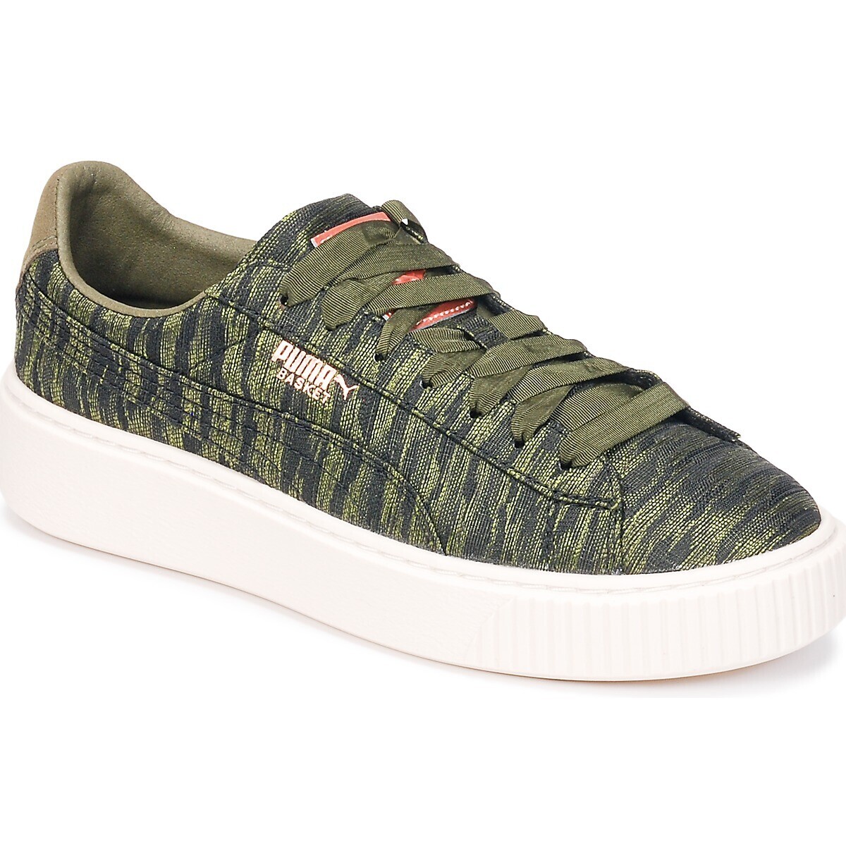 Puma  Basket Platform Bi Color  Zelená