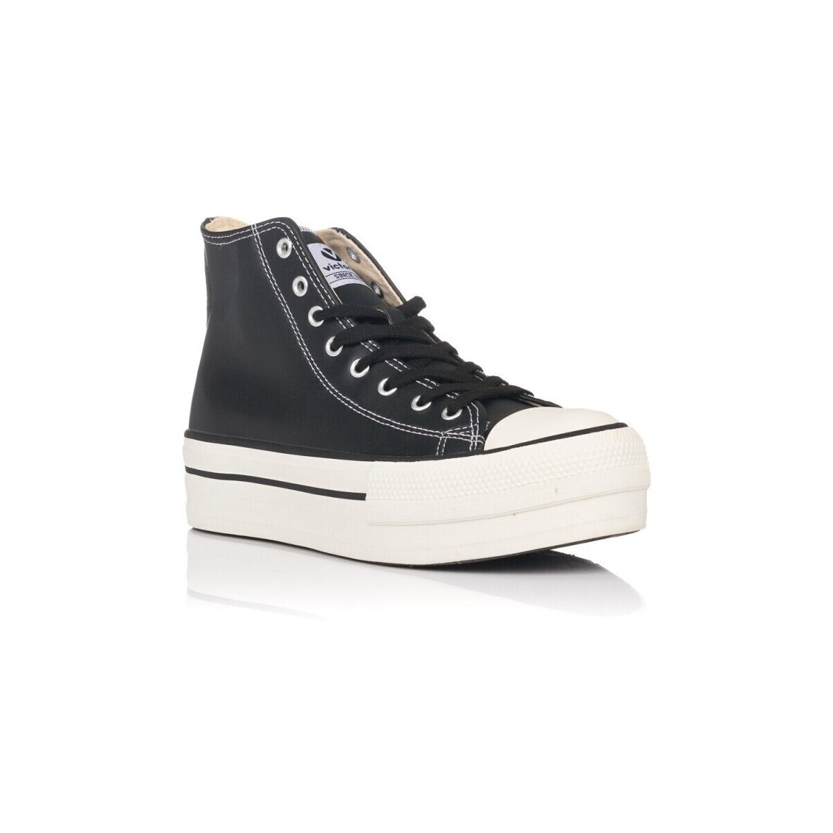 Victoria  BOTY  TRIBU DOBLE BOTÍN EFECTO PIEL  Černá