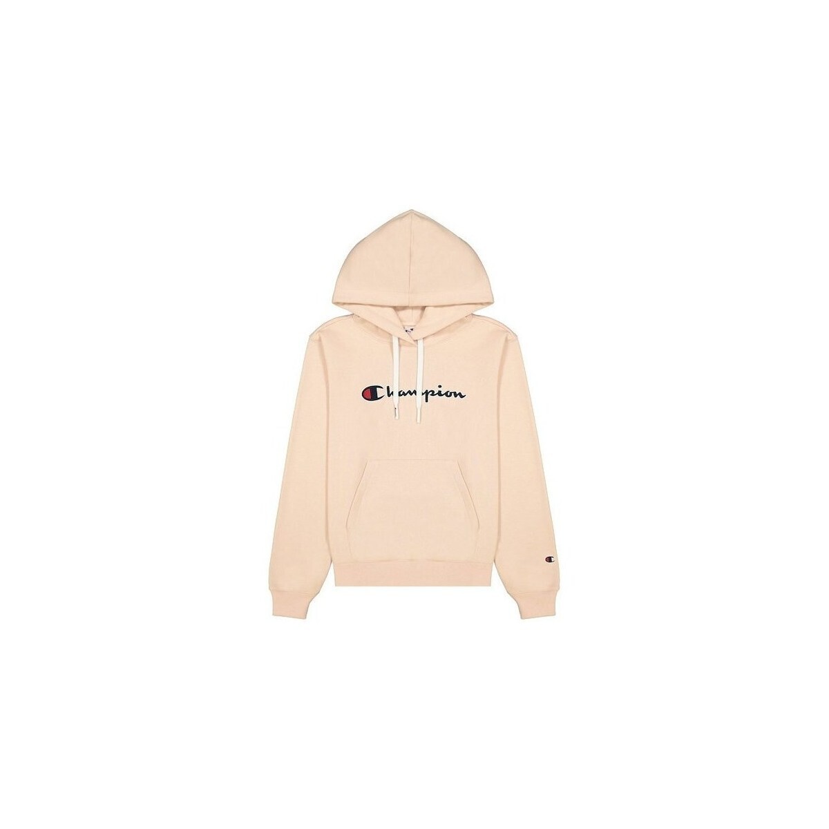 Champion  Wmns Organic Cotton Blend Script Logo Hoodie  Růžová
