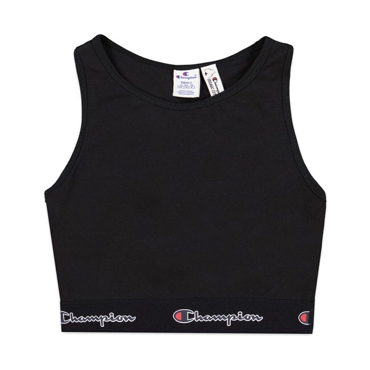 Champion  Script Logo Waist Racer Back Sports  Černá