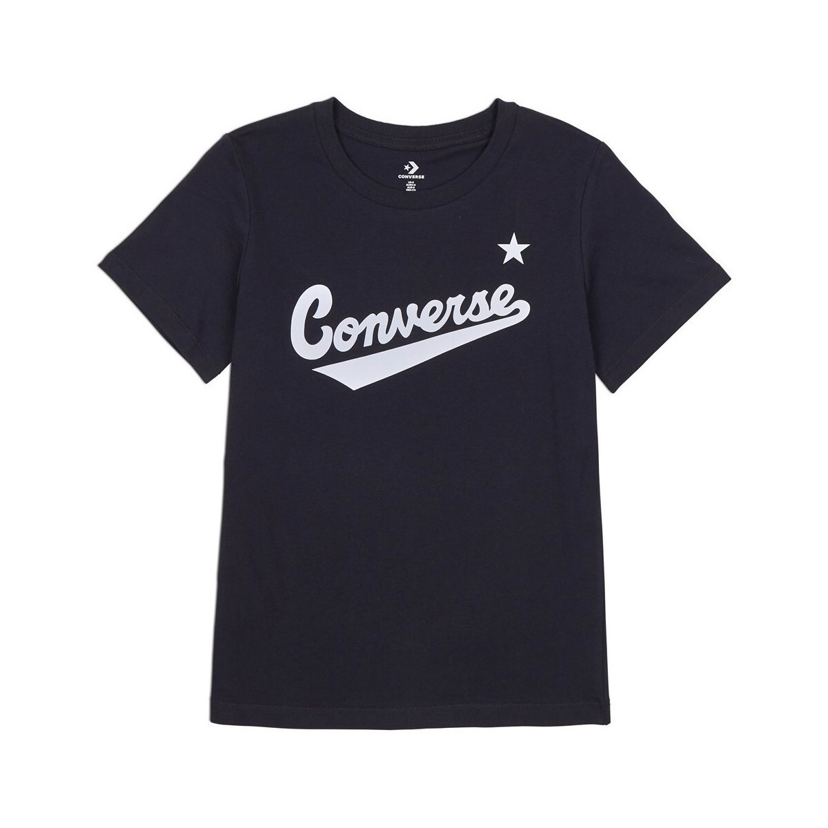 Converse  Scripted Wordmark Tee  Černá