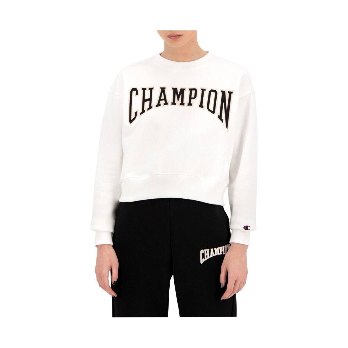 Champion  Collegiate Logo Blend Cropped  Bílá