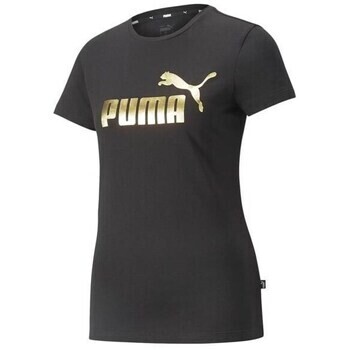 Puma  Ess Metallic Logo Tee  Černá