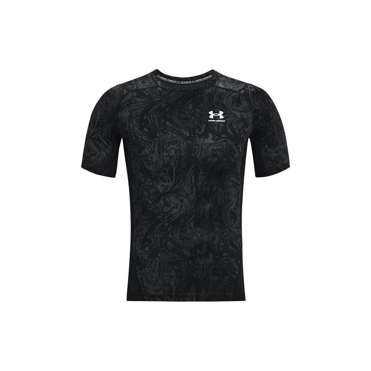 Under Armour  HG Armour Comp Print SS  Černá