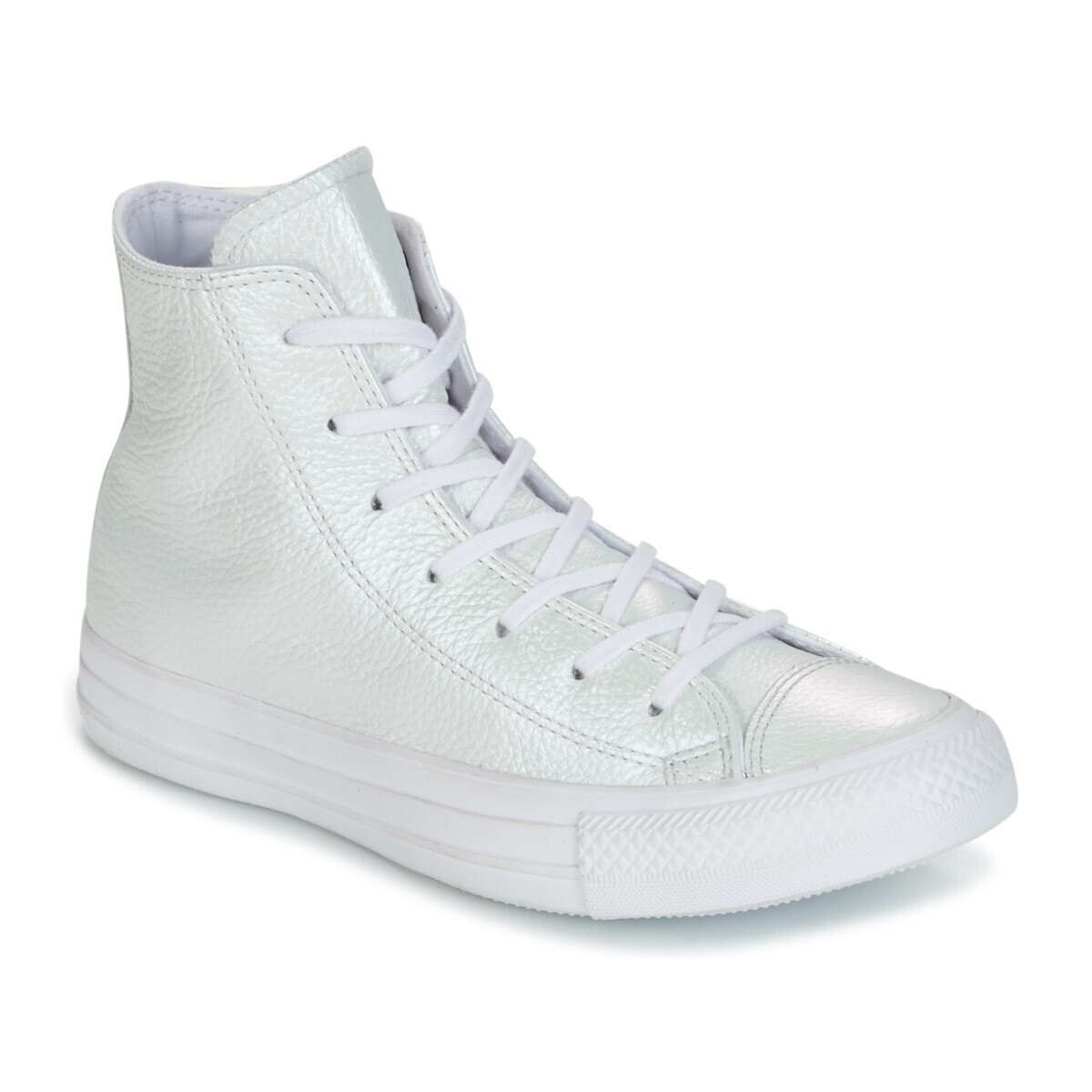 Converse  CHUCK TAYLOR ALL STAR IRIDESCENT LEATHER HI IRIDESCENT LEATHER H  Bílá