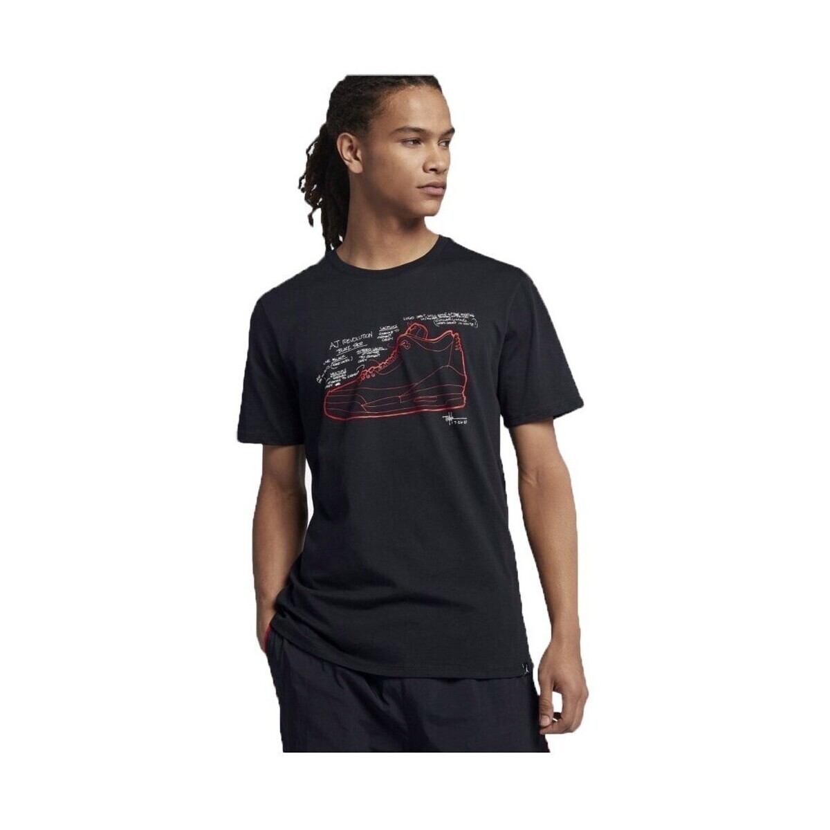 Nike  AJ3 Tee 2  Černá