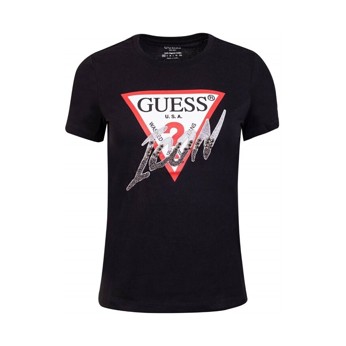 Guess  CN Icon Tee  Černá